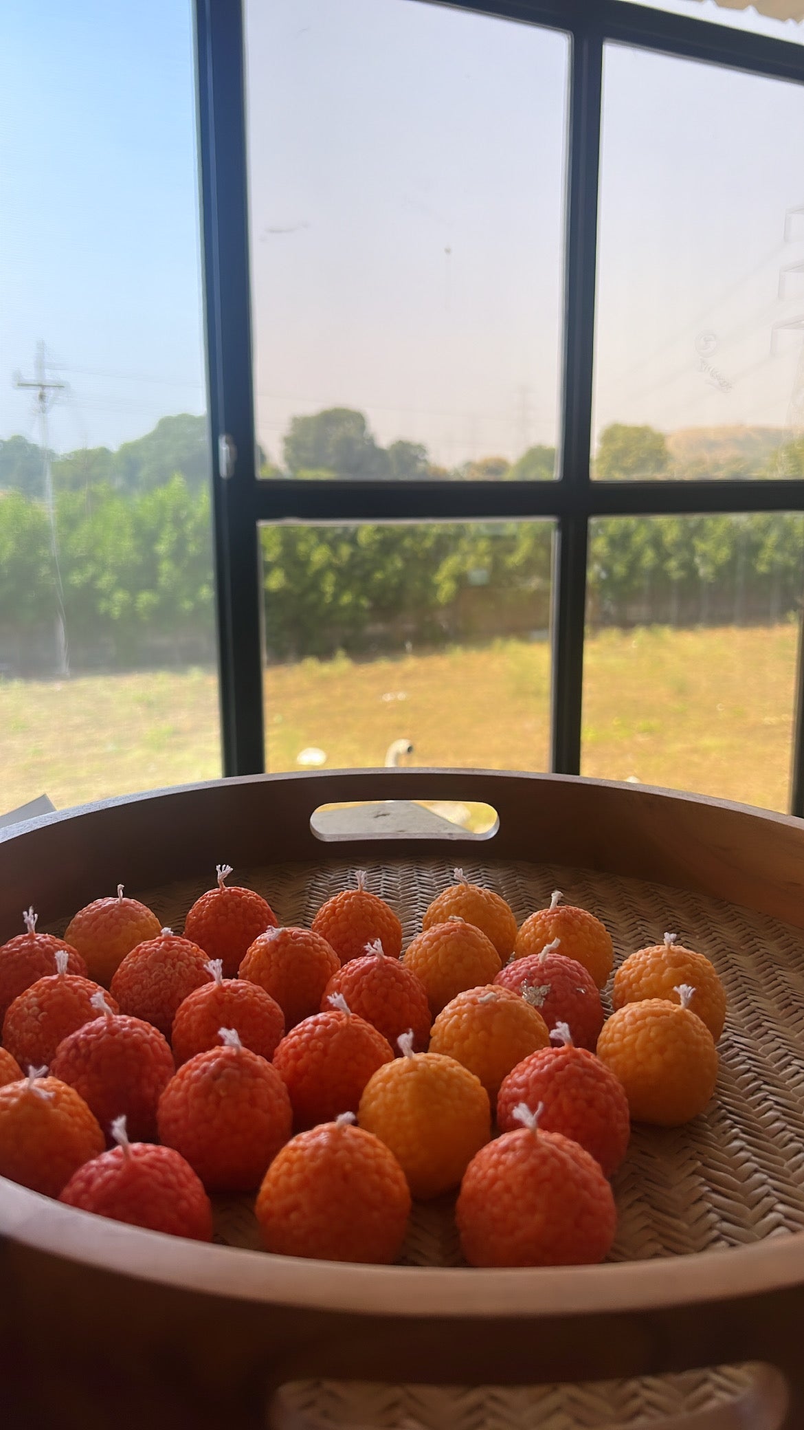 Laddu candle Diwali Pack of 4