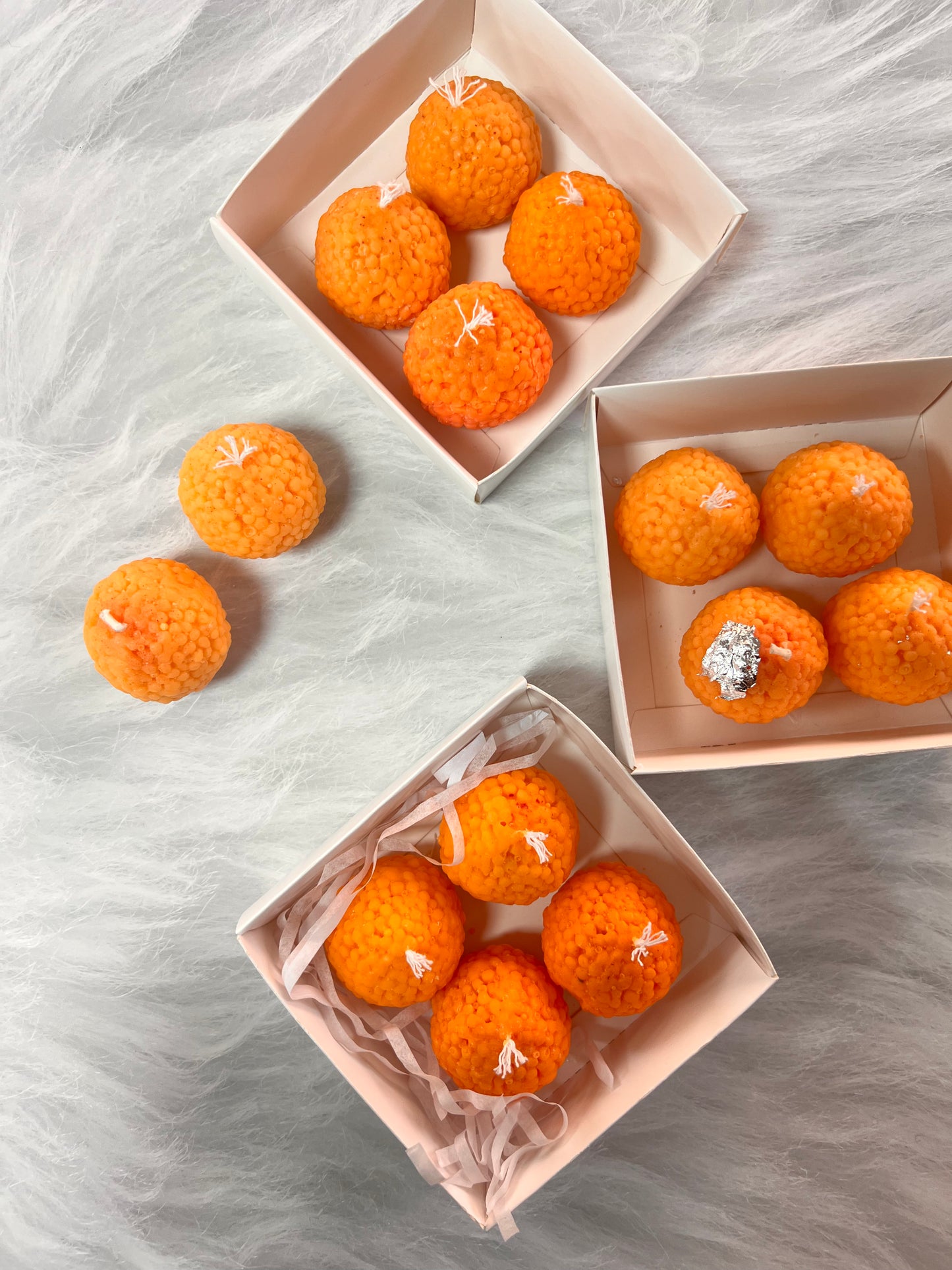Laddu candle Diwali Pack of 4