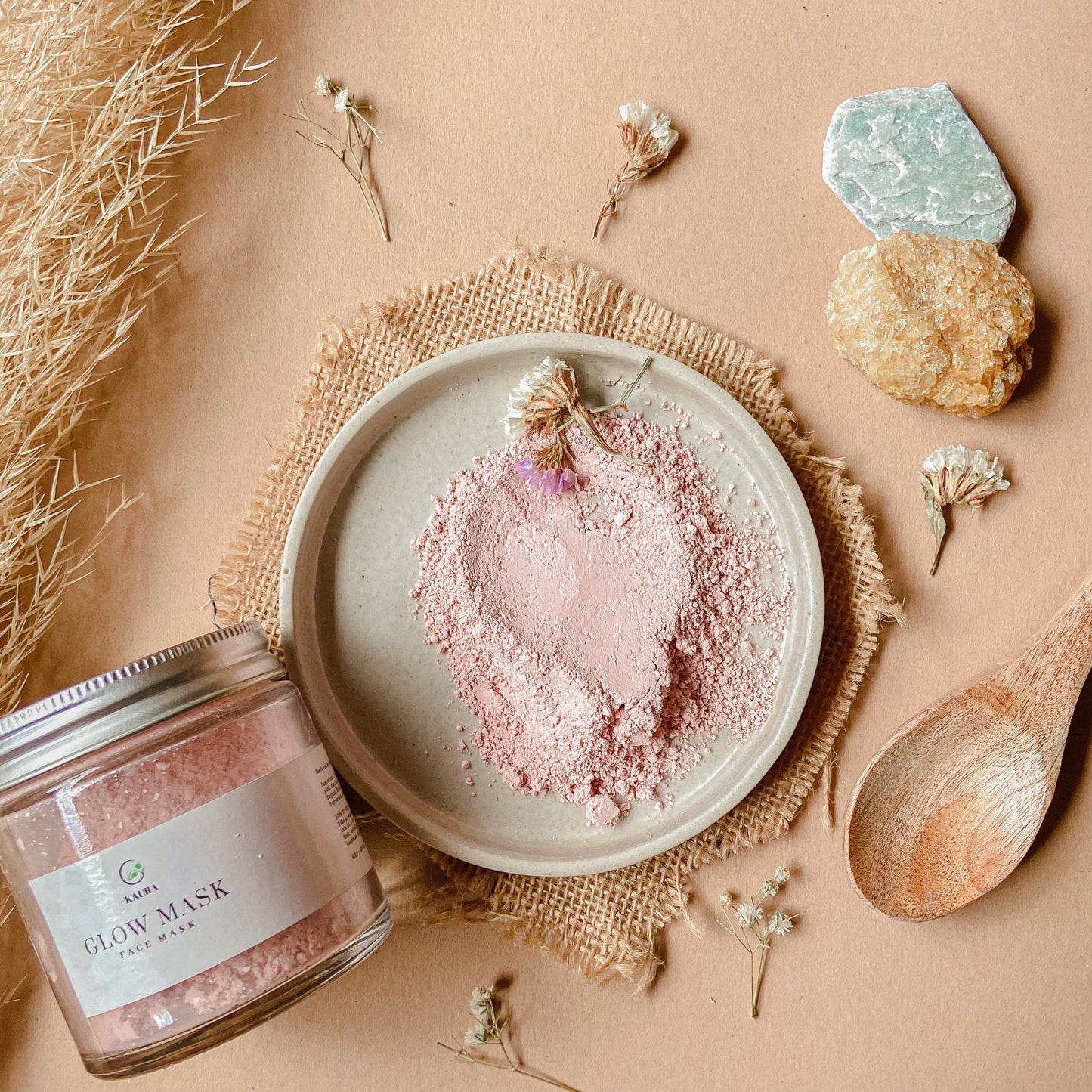 Glow Mask - French pink clay + Peppermint