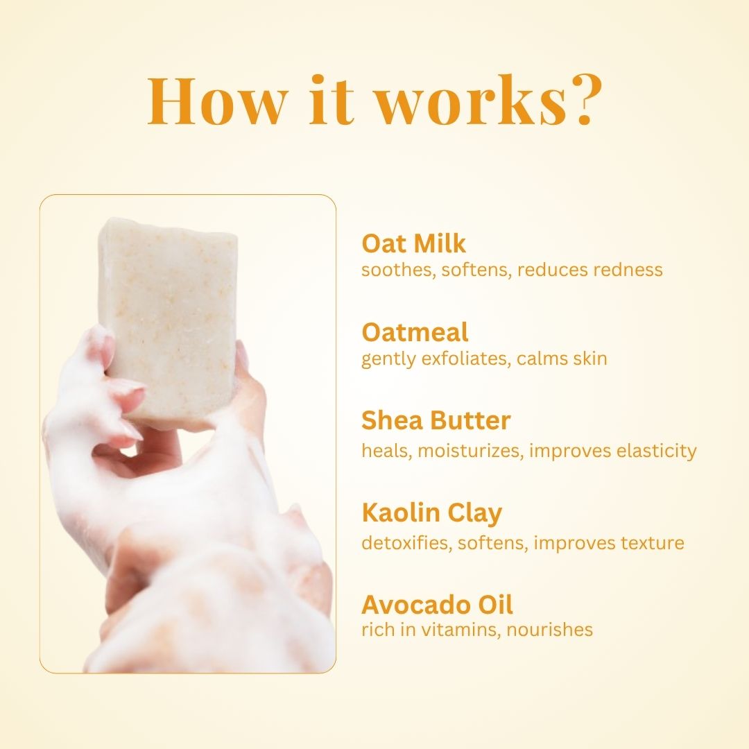 Oats and Kaolin Soap
