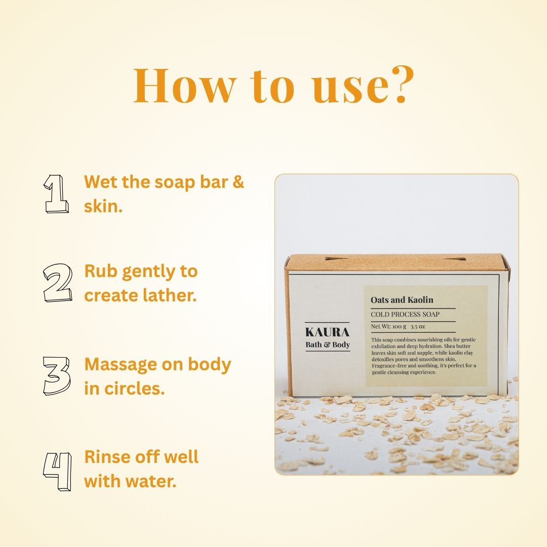 Oats and Kaolin Soap