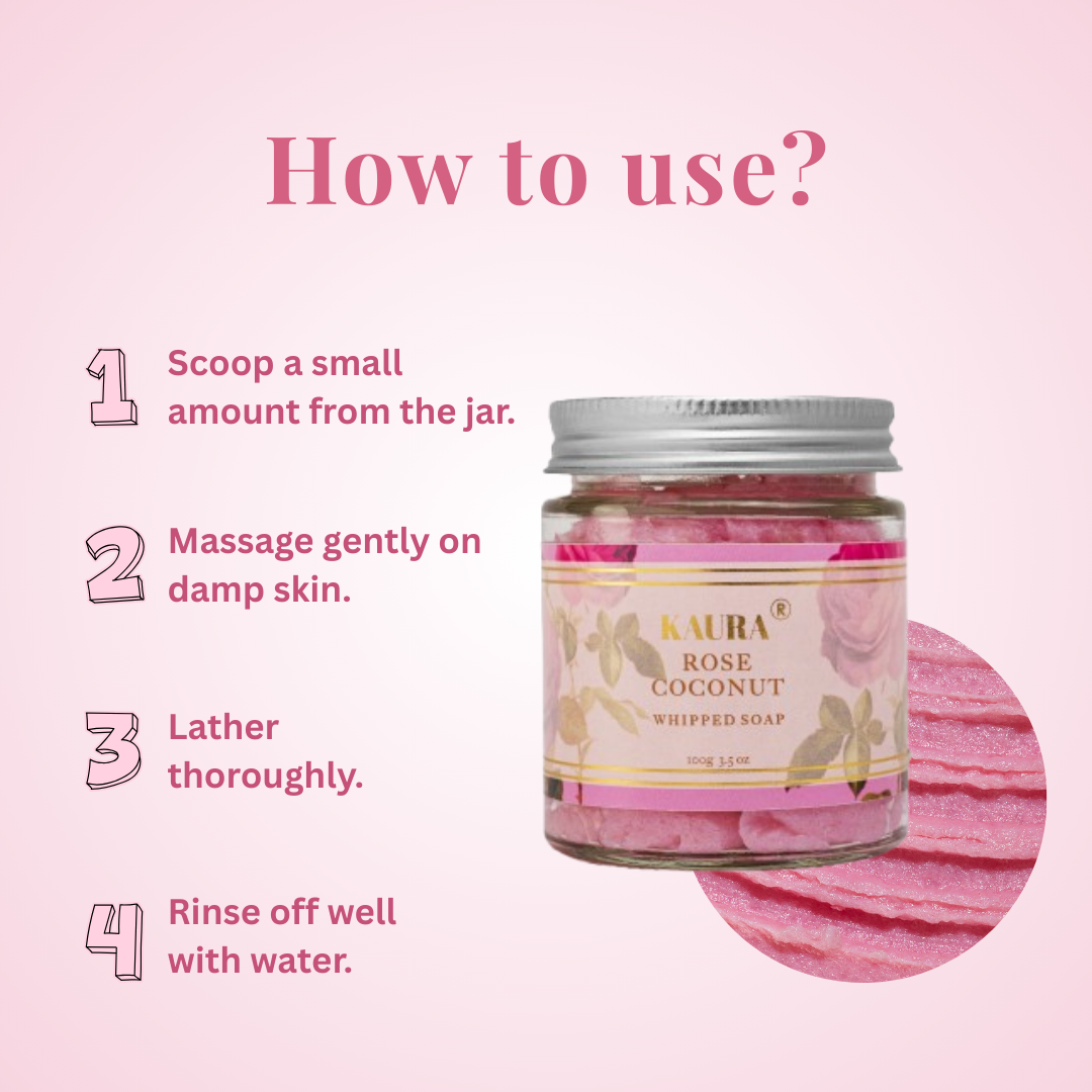Rose Coconut Whipped Soap