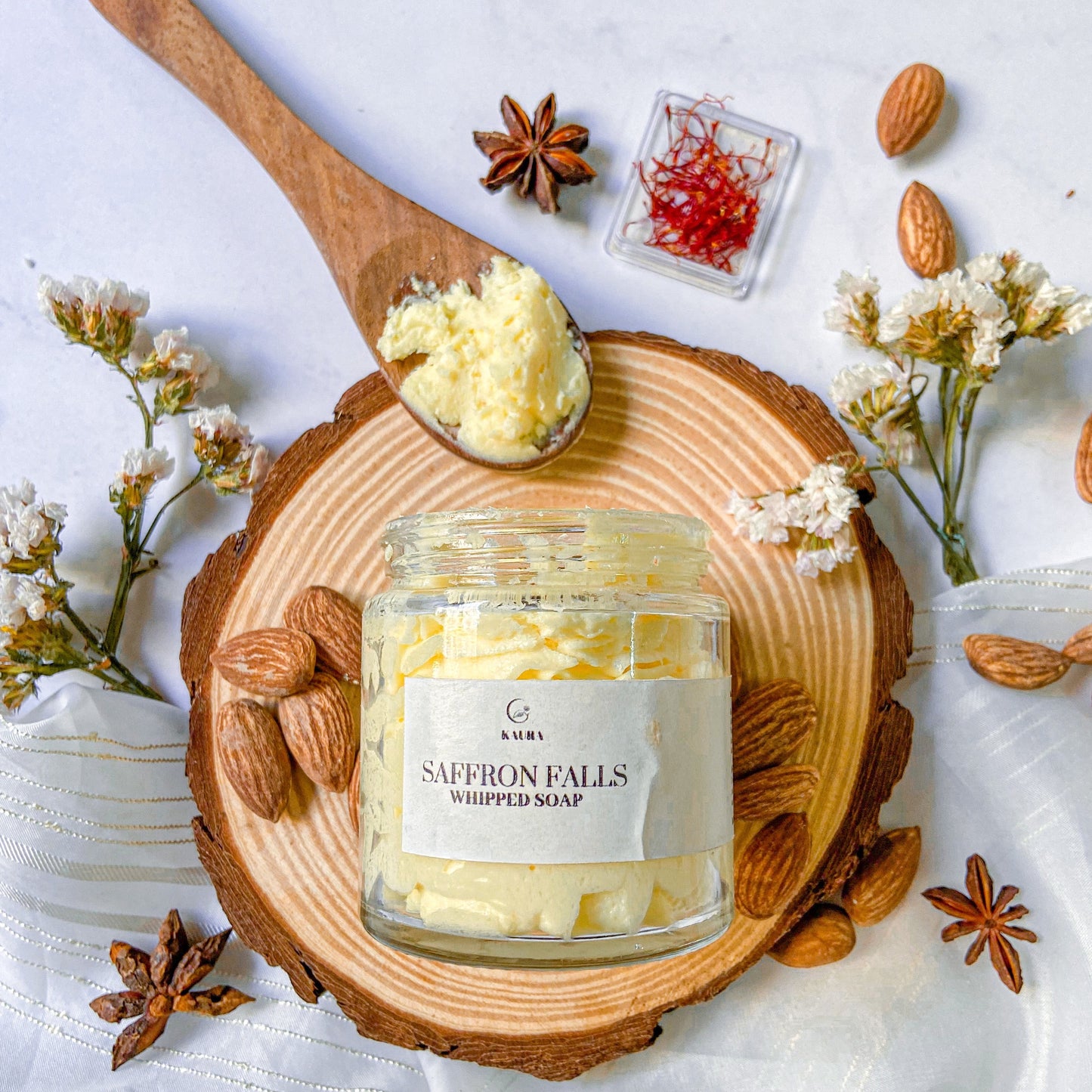 Saffron Falls Whipped Soap