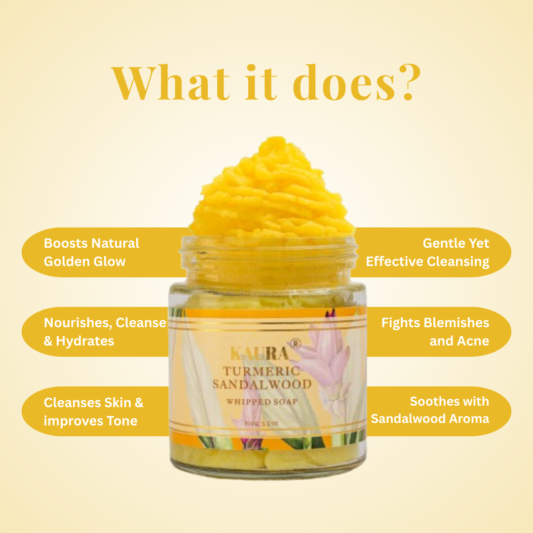 Turmeric + Sandalwood Whipped Soap