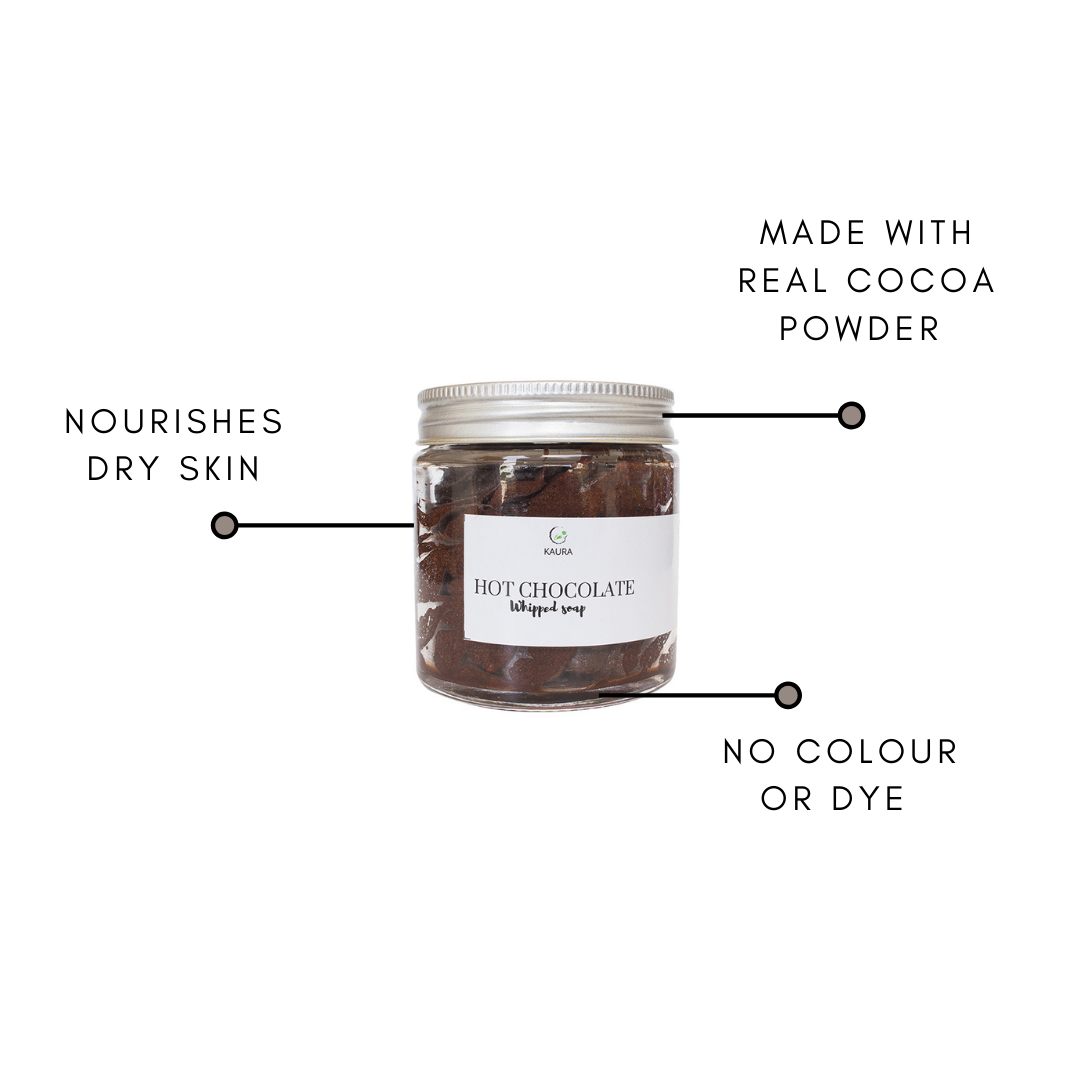 Chocolate whipped soap by Kaura India