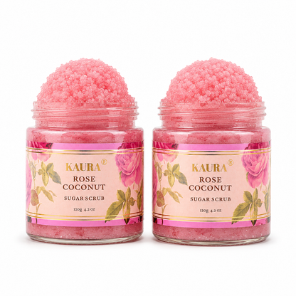 Rose Coconut Sugar Salt Scrub