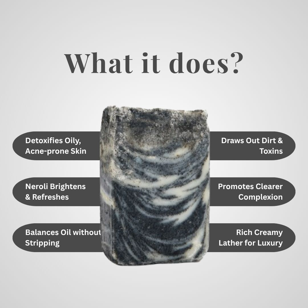 Charcoal + Neroli Soap