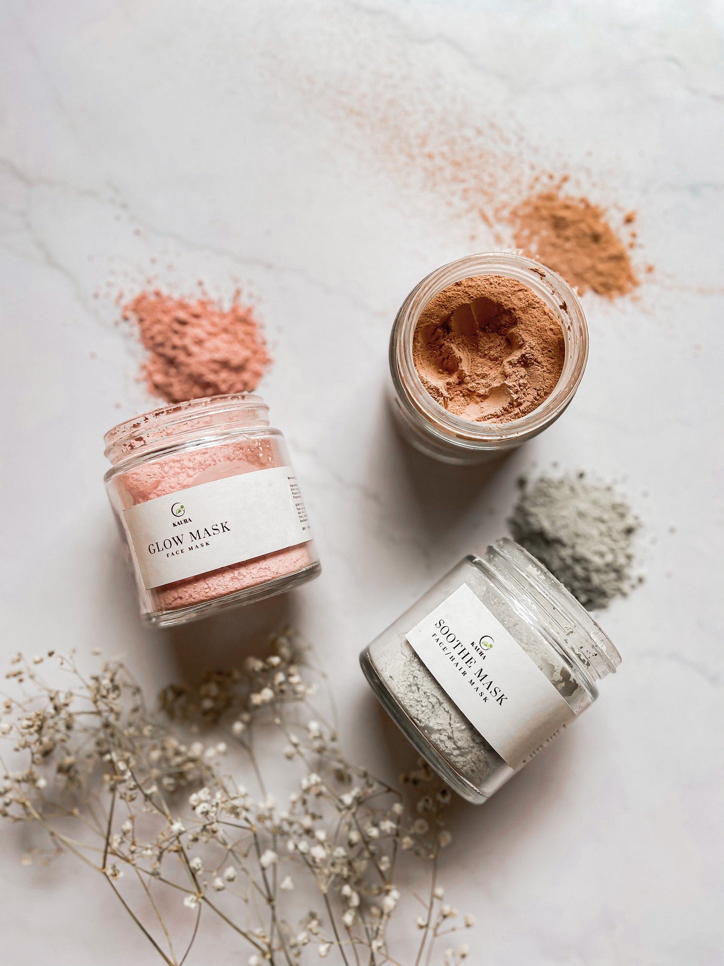 Glow Mask - French pink clay + Peppermint
