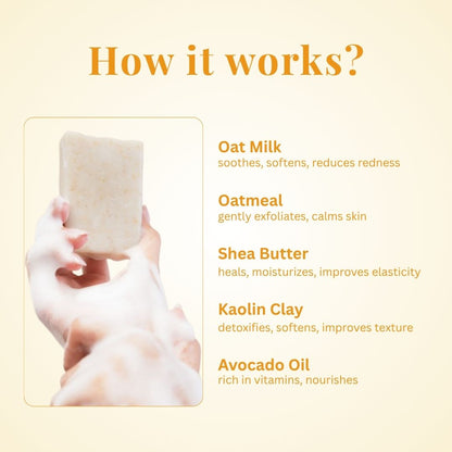 Oats and Kaolin Soap