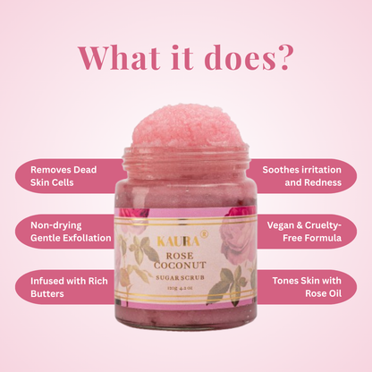 Rose Coconut Sugar Scrub