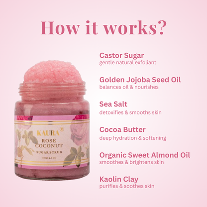 Rose Coconut Sugar Scrub
