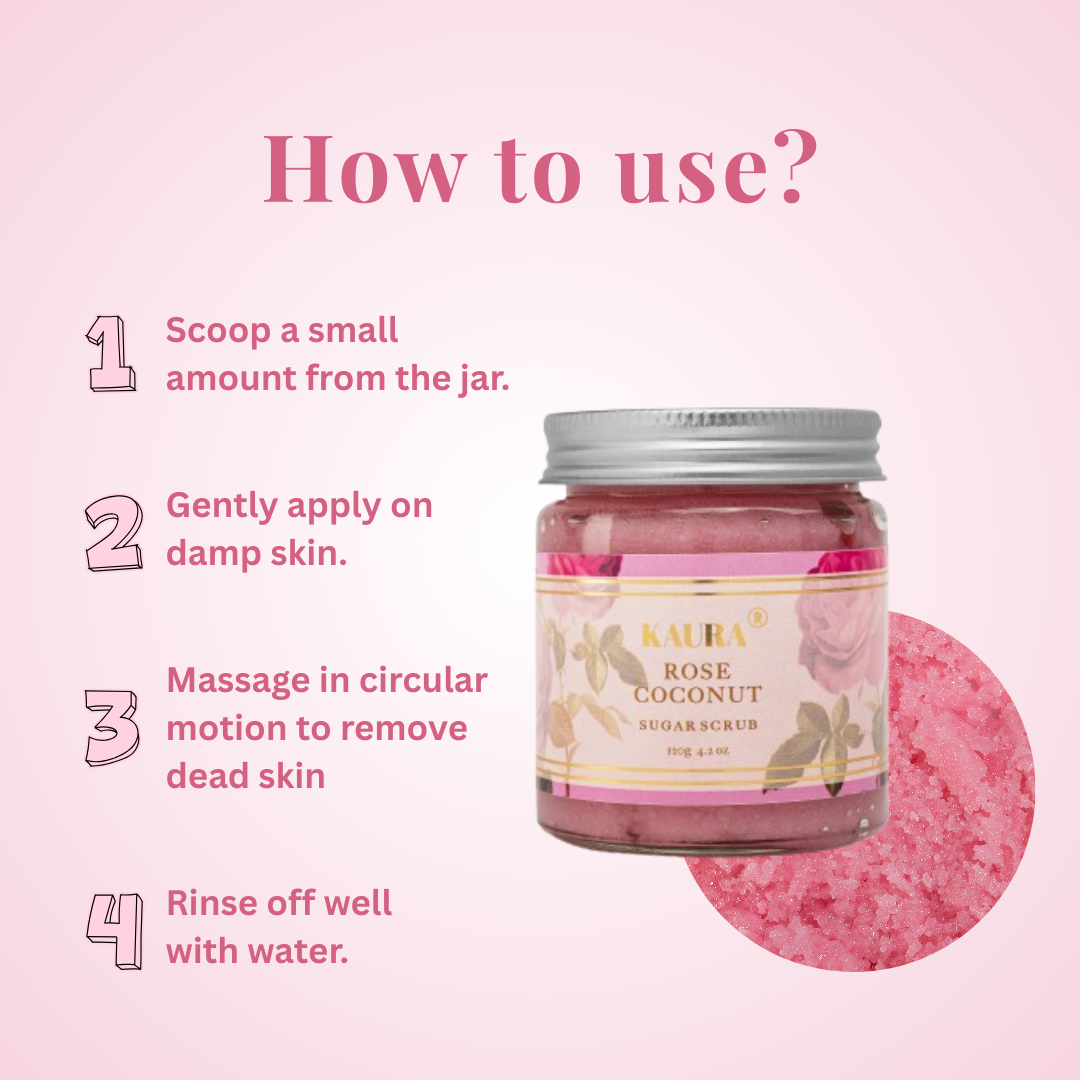 Rose Coconut Sugar Scrub