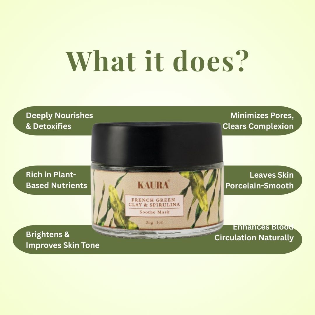 Soothe Mask (French green clay + Spirulina)