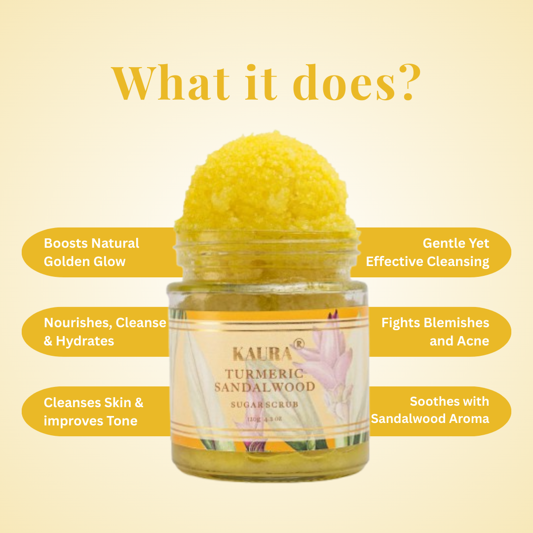 Turmeric + Sandalwood Sugar Scrub