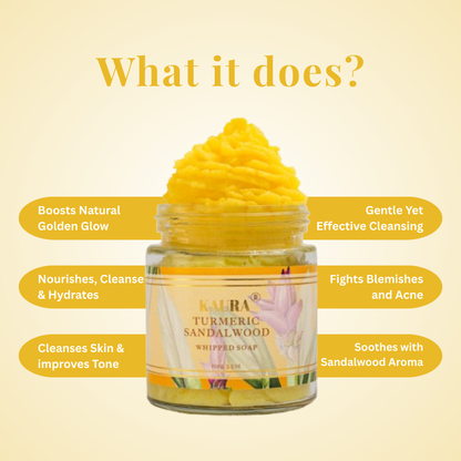 Turmeric + Sandalwood Whipped Soap