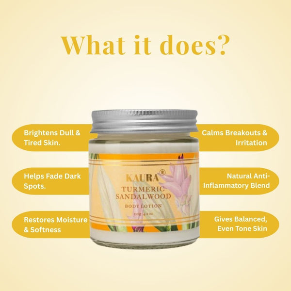 Turmeric + Sandalwood Body Lotion hover