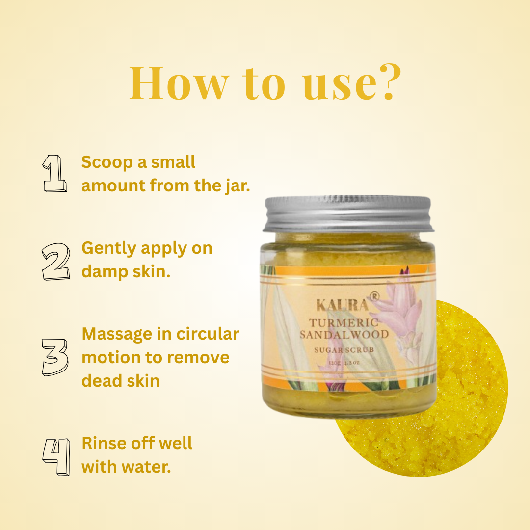 Turmeric + Sandalwood Sugar Scrub