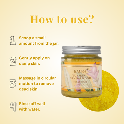 Turmeric + Sandalwood Sugar Scrub