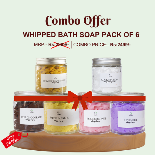 Whipped Soap Bundle pack of 6