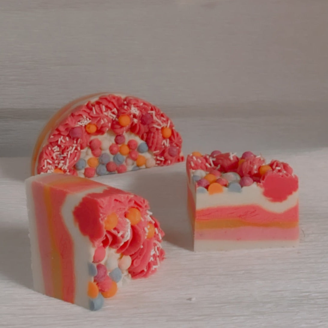 Natural cake slice soap by kaura india